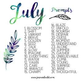 2016 July Prompts